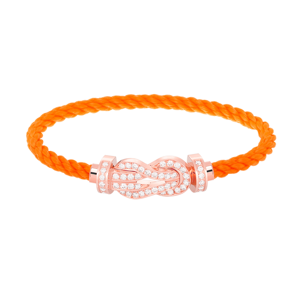 ˇStella JewelryˇCHANCE LARGE 8 FIGURE BUCKLE FULL DIAMOND BRACELET ROSE GOLD