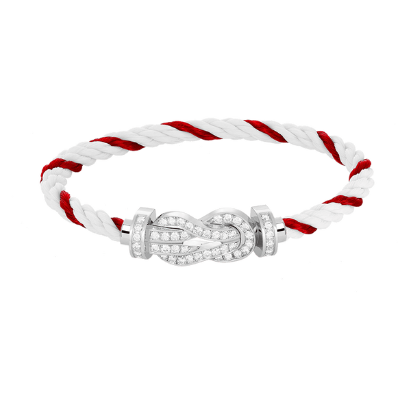 ˇStella JewelryˇCHANCE LARGE 8 FIGURE BUCKLE FULL DIAMOND BRACELET SILVER