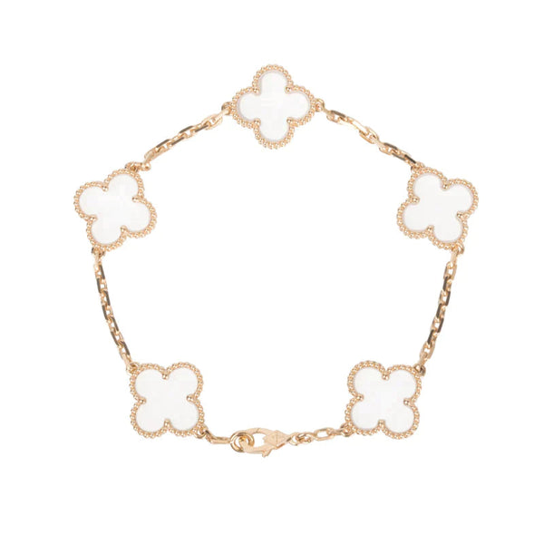 ˇStella JewelryˇCLOVER 5 MOTIV BERGKRISTALLARMBAND