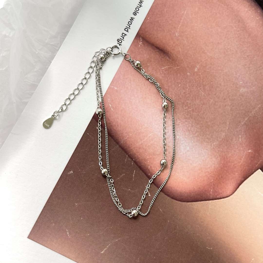 ˇStella JewelryˇDelicate Bead Double Layer Bracelet
