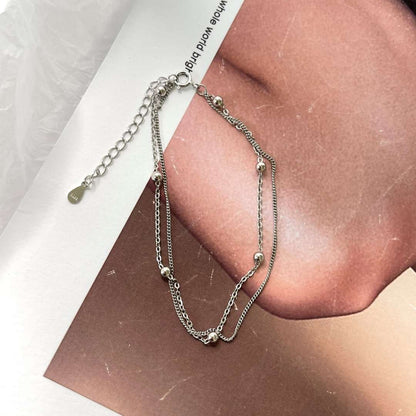 ˇStella JewelryˇDelicate Bead Double Layer Bracelet