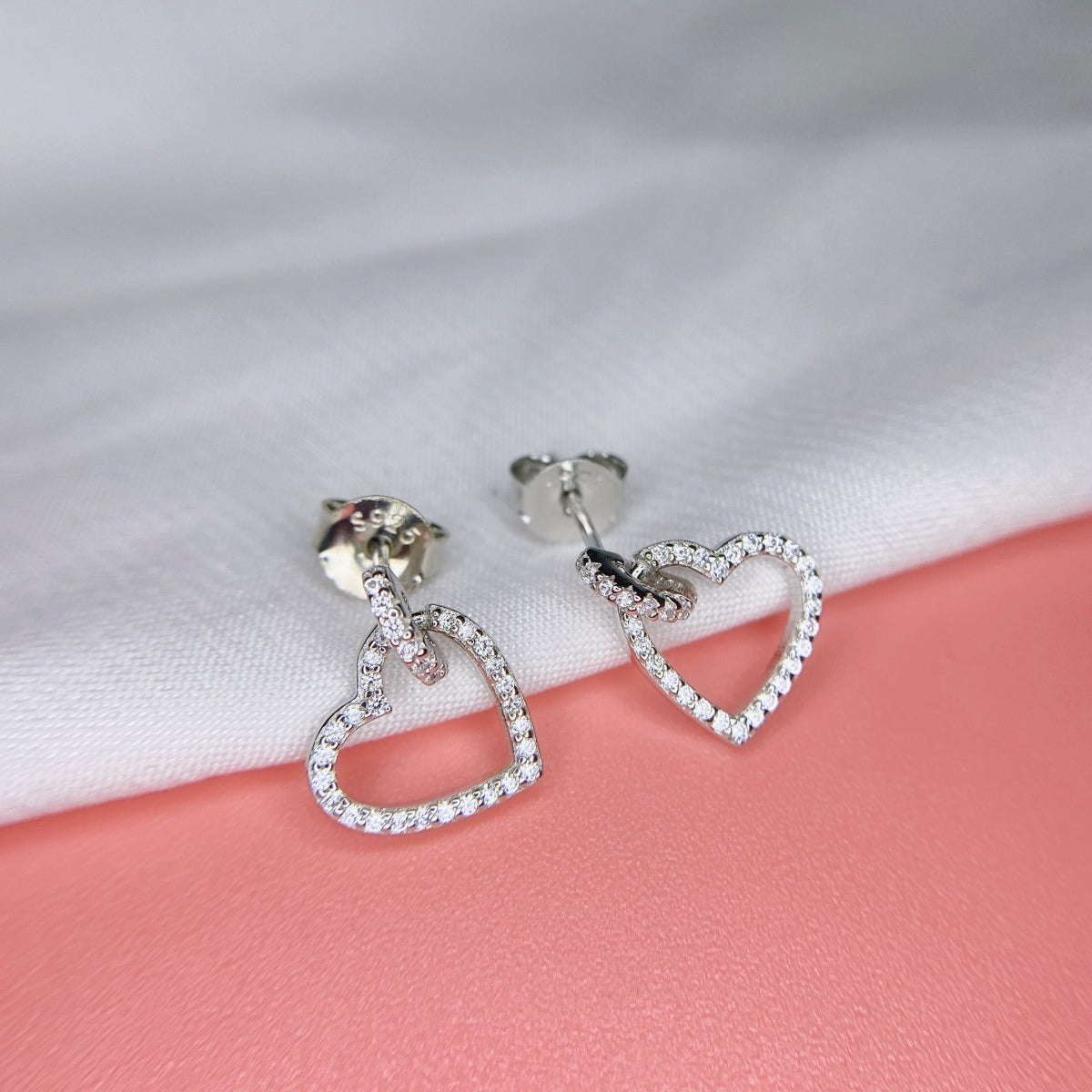 ˇStella JewelryˇDainty Heart Shape Earrings