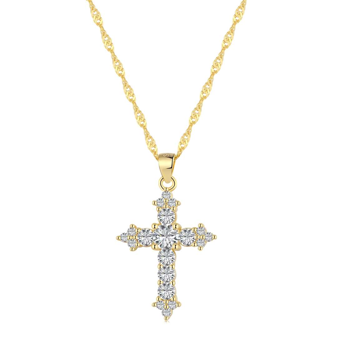 ˇStella JewelryˇDelicate Cross Shape Necklace