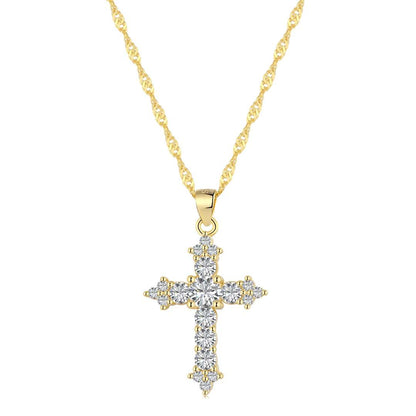 ˇStella JewelryˇDelicate Cross Shape Necklace