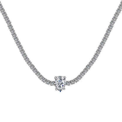ˇStella JewelryˇUnique Pear Cut Tennis Necklace
