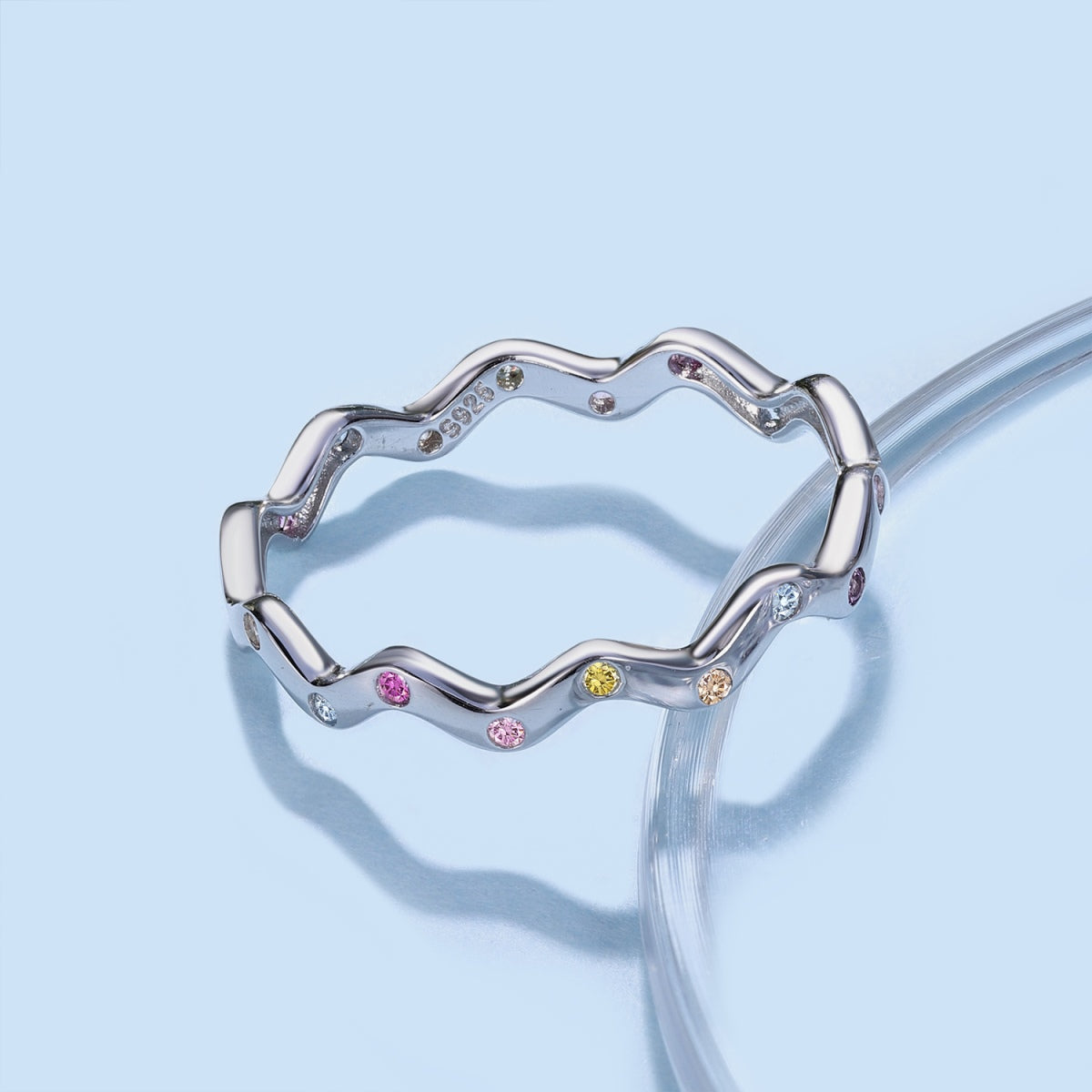 ˇStella JewelryˇOrnate Vibrant Round Cut Daily Ring