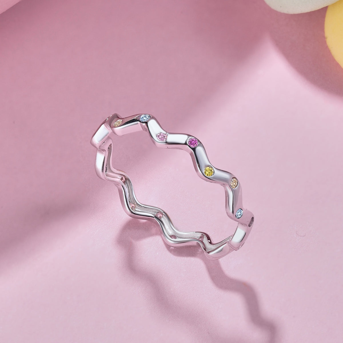 ˇStella JewelryˇOrnate Vibrant Round Cut Daily Ring