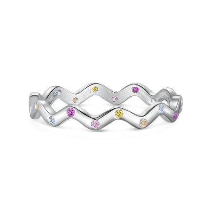 ˇStella JewelryˇOrnate Vibrant Round Cut Daily Ring