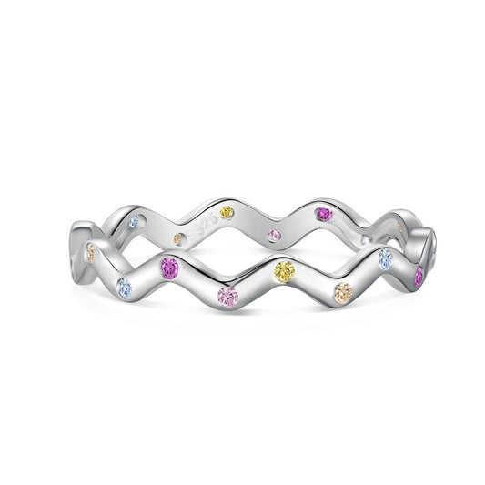 ˇStella JewelryˇOrnate Vibrant Round Cut Daily Ring
