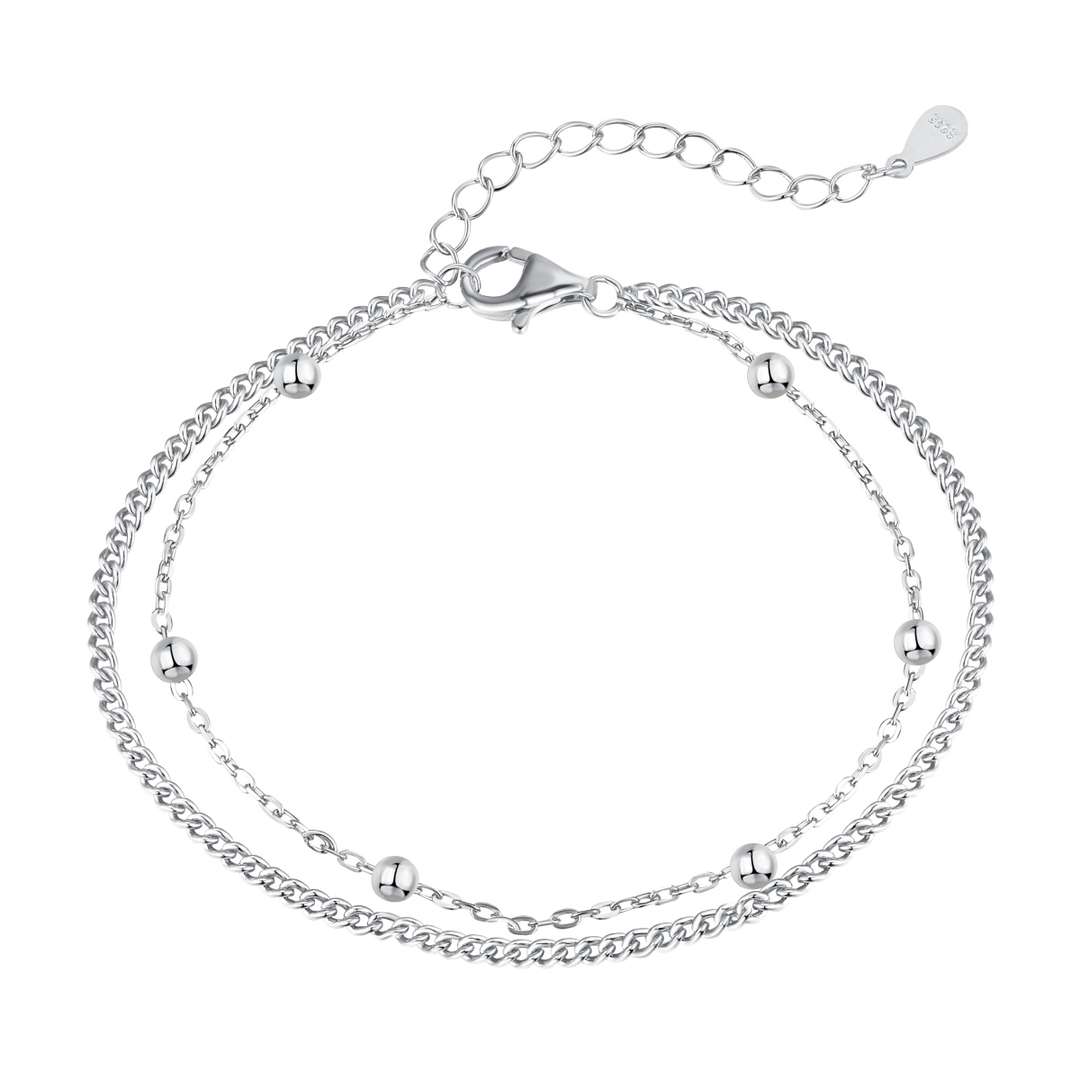 ˇStella JewelryˇDelicate Bead Double Layer Bracelet