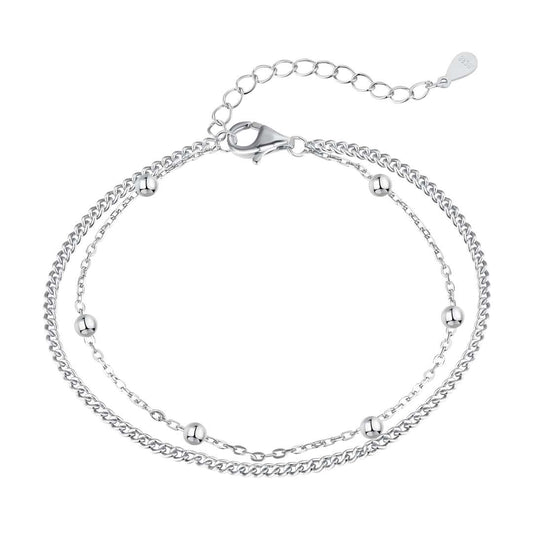 ˇStella JewelryˇDelicate Bead Double Layer Bracelet
