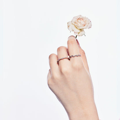 ˇStella JewelryˇOrnate Vibrant Round Cut Daily Ring