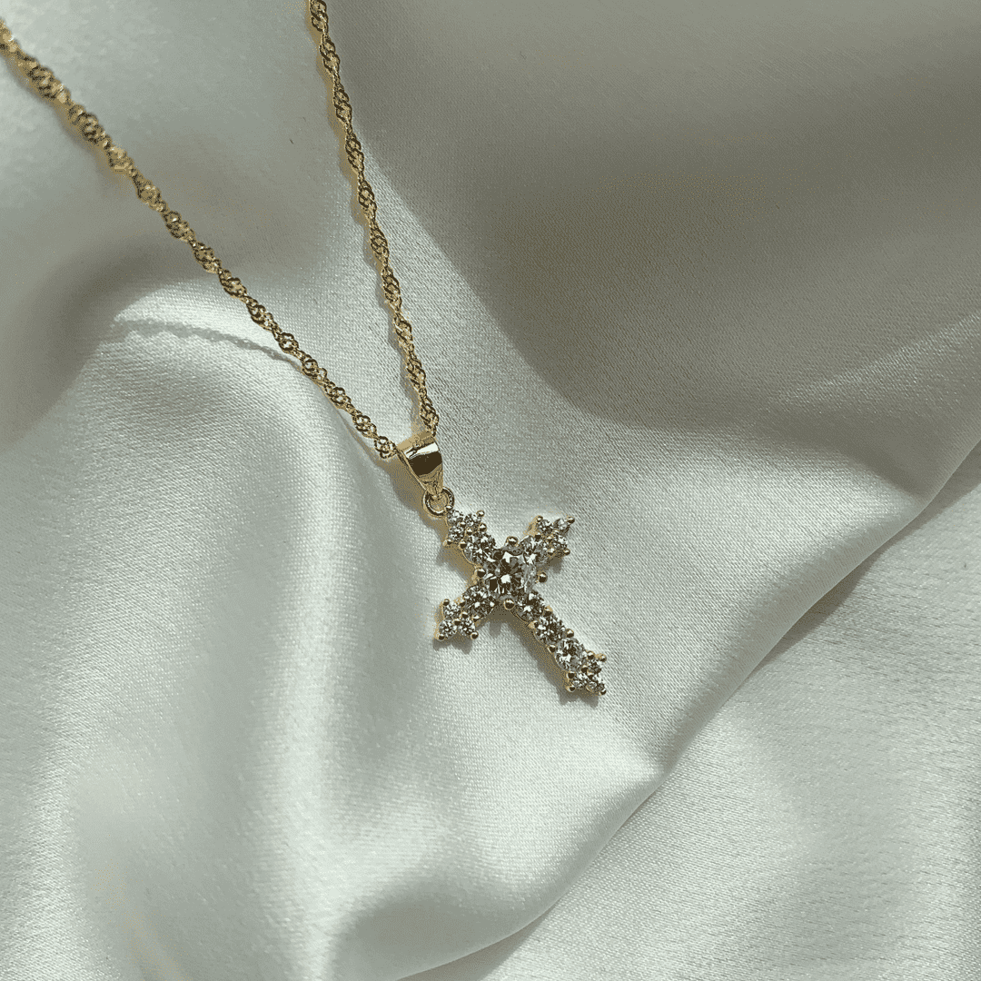 ˇStella JewelryˇDelicate Cross Shape Necklace