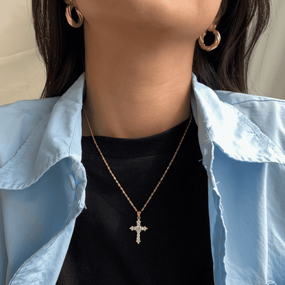 ˇStella JewelryˇDelicate Cross Shape Necklace
