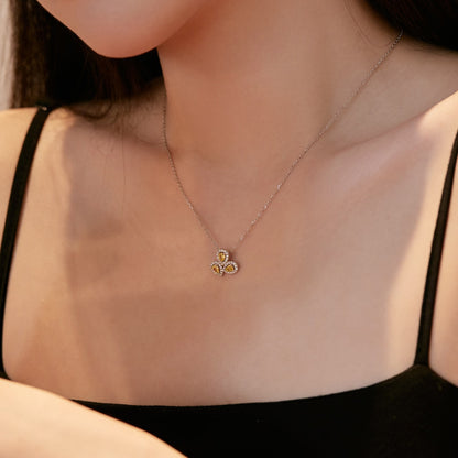 ˇStella JewelryˇElegant Flower Shape Pear Cut Necklace