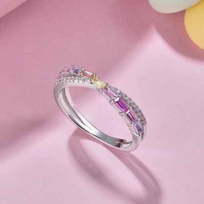 ˇStella JewelryˇEnergetic Elegant Radiant Cut Party Ring