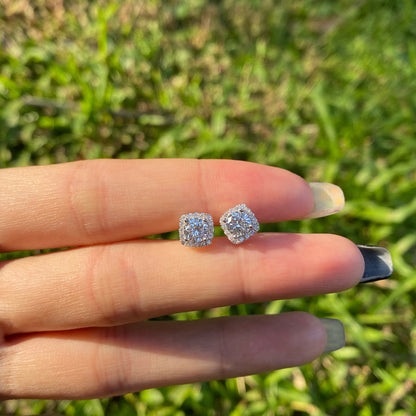 ˇStella JewelryˇClassic Round Center Stone Stud Earrings