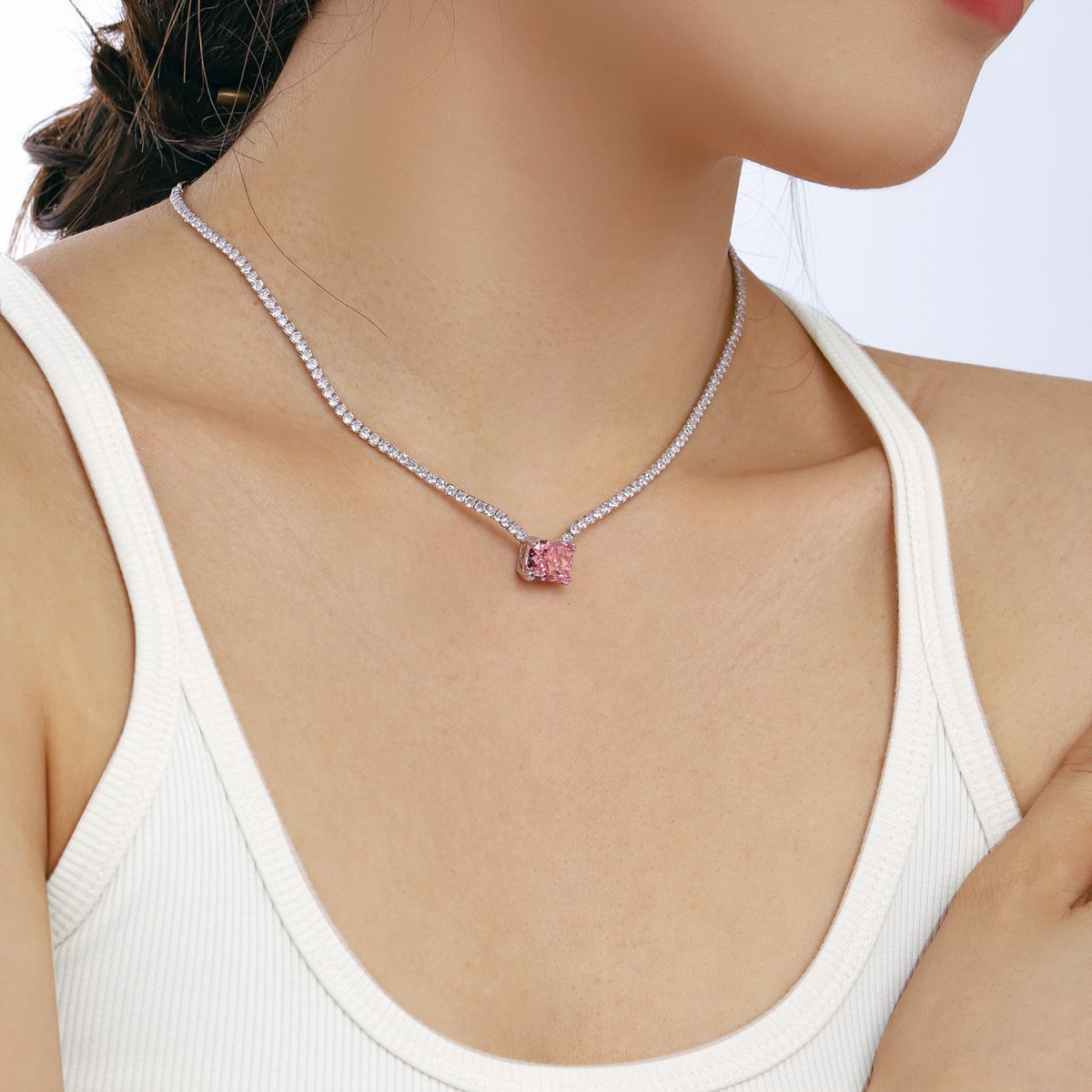 ˇStella JewelryˇElegant Radiant Cut Necklace