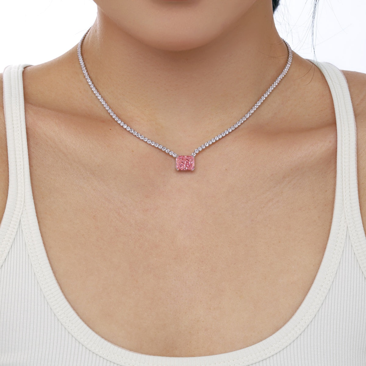 ˇStella JewelryˇElegant Radiant Cut Necklace