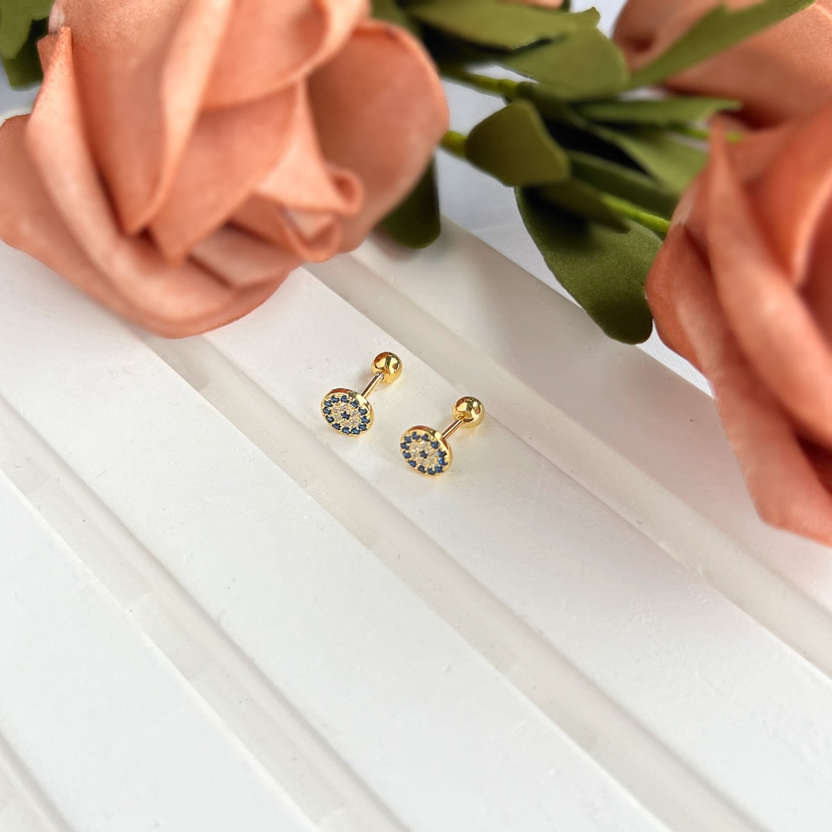 ˇStella JewelryˇDevil's Eye Ear Bone Nail Earrings