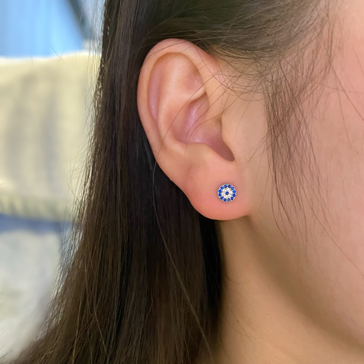 ˇStella JewelryˇDevil's Eye Ear Bone Nail Earrings