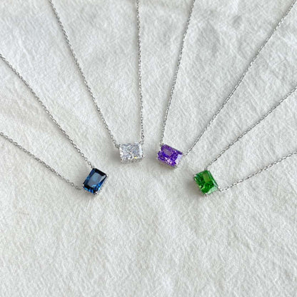 ˇStella JewelryˇLuxurious Square Shape Colorful Necalack