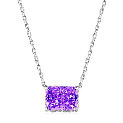 ˇStella JewelryˇLuxurious Square Shape Colorful Necalack
