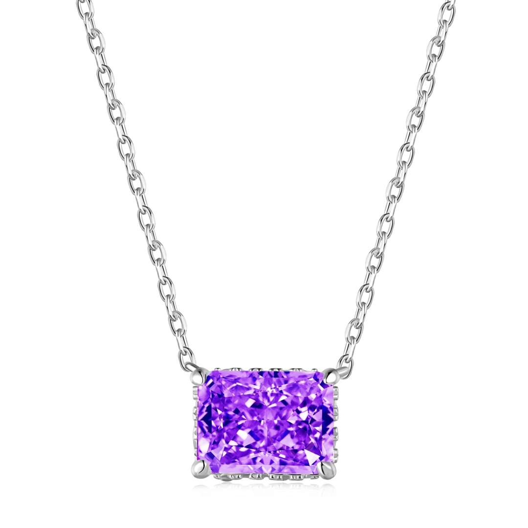 ˇStella JewelryˇLuxurious Square Shape Colorful Necalack