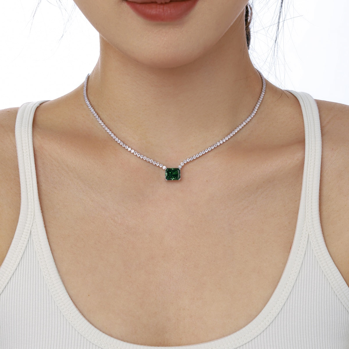 ˇStella JewelryˇElegant Radiant Cut Necklace