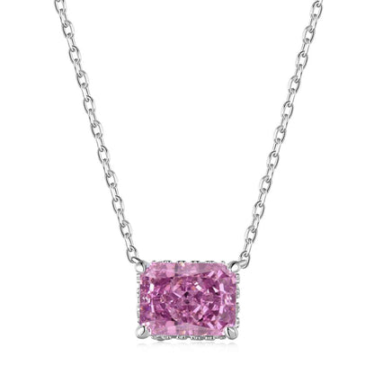 ˇStella JewelryˇLuxurious Square Shape Colorful Necalack
