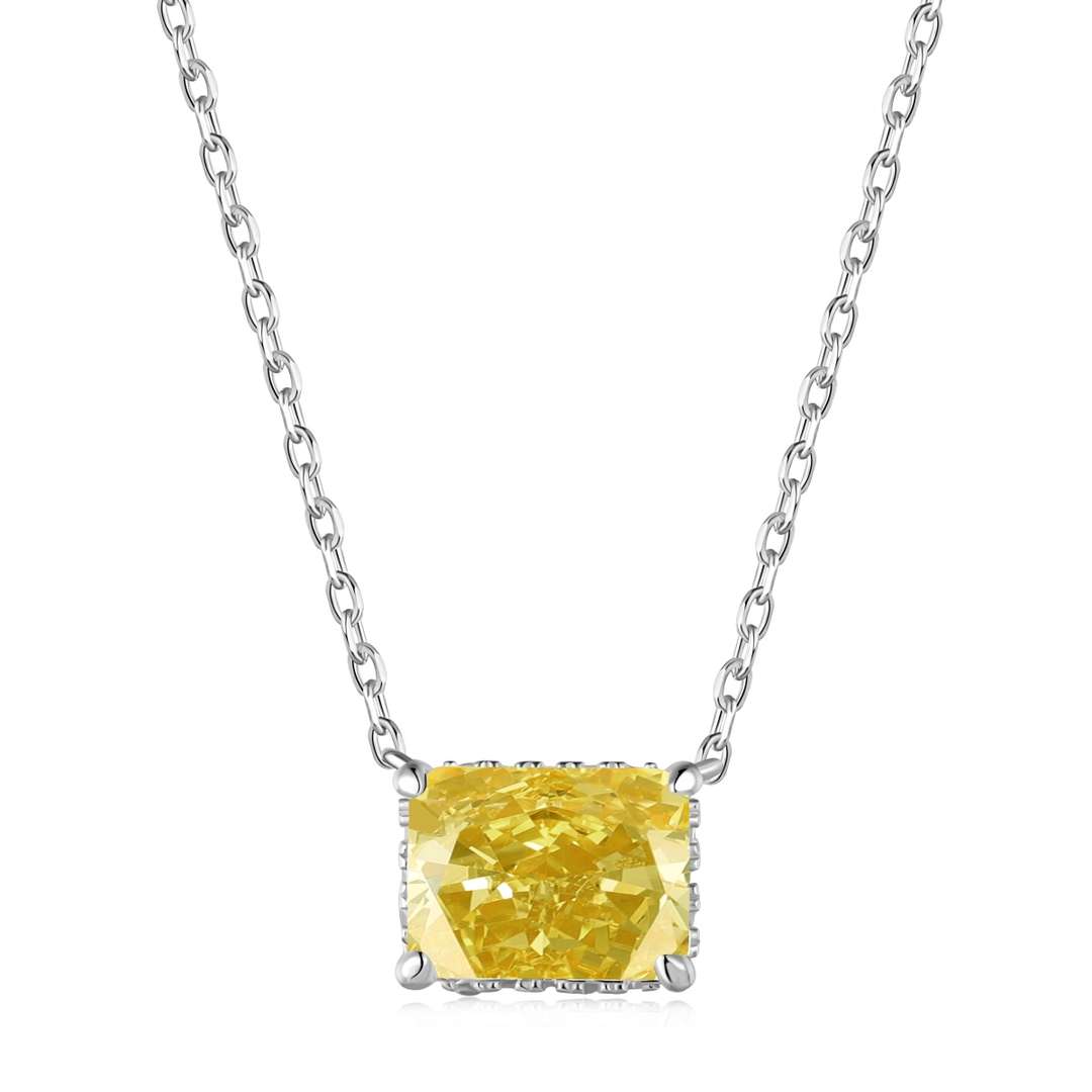 ˇStella JewelryˇLuxurious Square Shape Colorful Necalack
