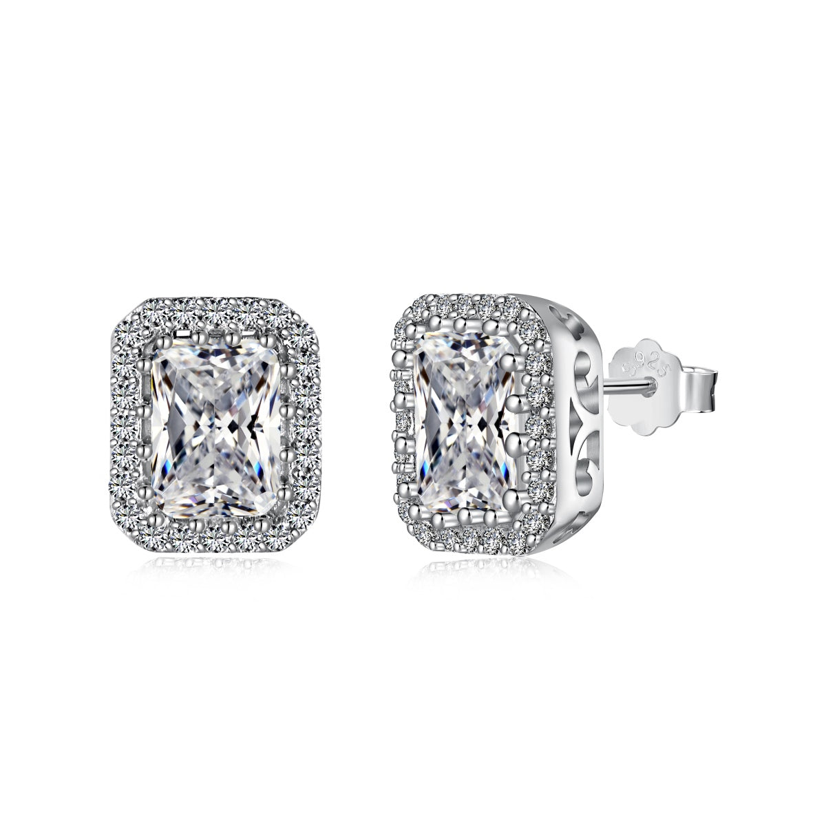 ˇStella JewelryˇLuxurious Dainty Emerald Cut Daily Earrings