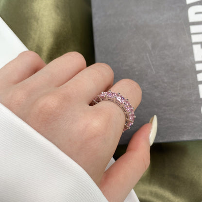 ˇStella JewelryˇElegant Princess Cut Tennis Ring