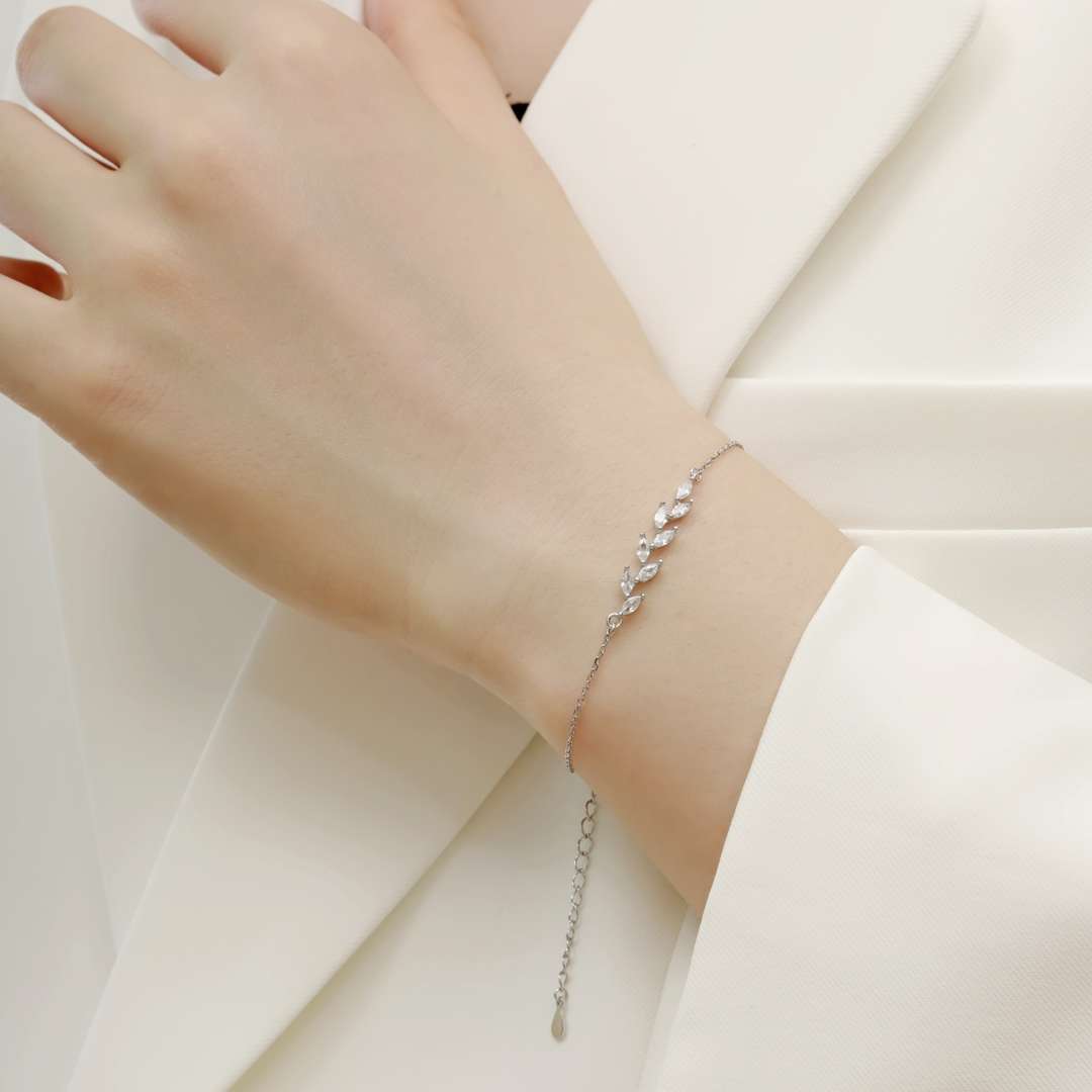 ˇStella JewelryˇElegant Wheat Leaves Shape Bracelet