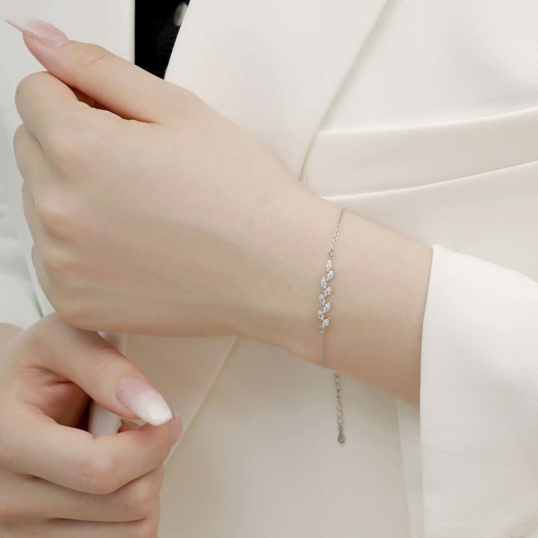 ˇStella JewelryˇElegant Wheat Leaves Shape Bracelet