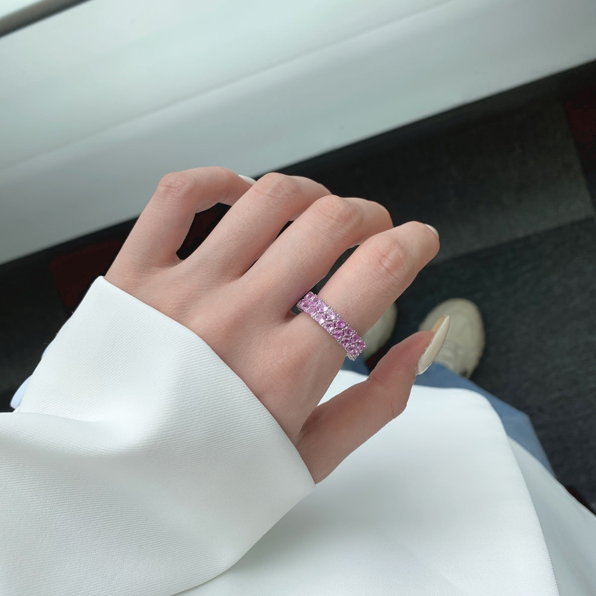 ˇStella JewelryˇSparkling Full Heart Ring
