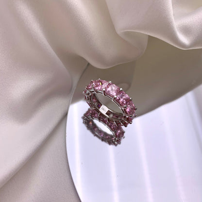 ˇStella JewelryˇElegant Princess Cut Tennis Ring