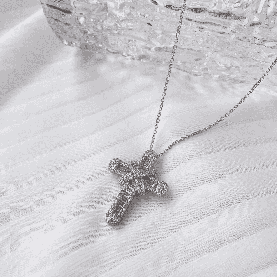 ˇStella JewelryˇGypsophila With Dimonds Necklace