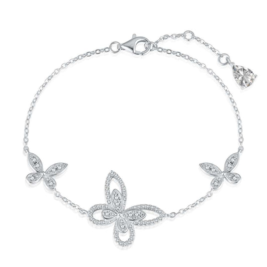 ˇStella JewelryˇDelicate Butterfly Pendant Bracelet