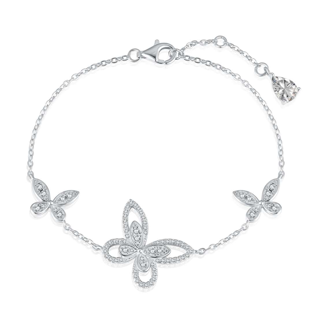 ˇStella JewelryˇDelicate Butterfly Pendant Bracelet