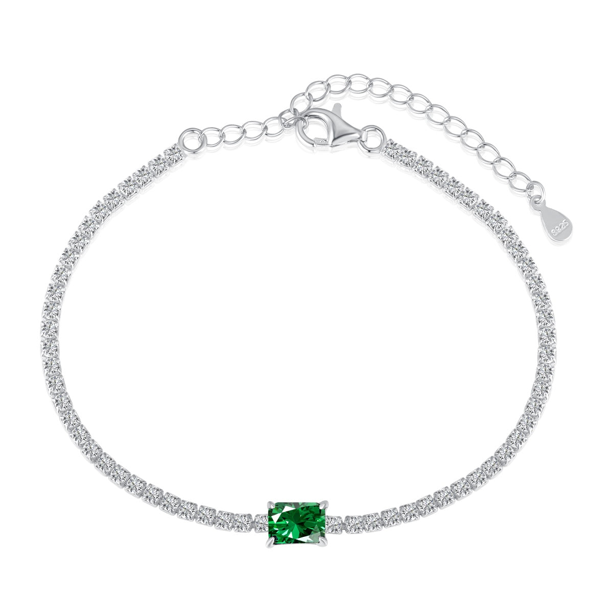 ˇStella JewelryˇUnique Emerald Cut Banquet Bracelet
