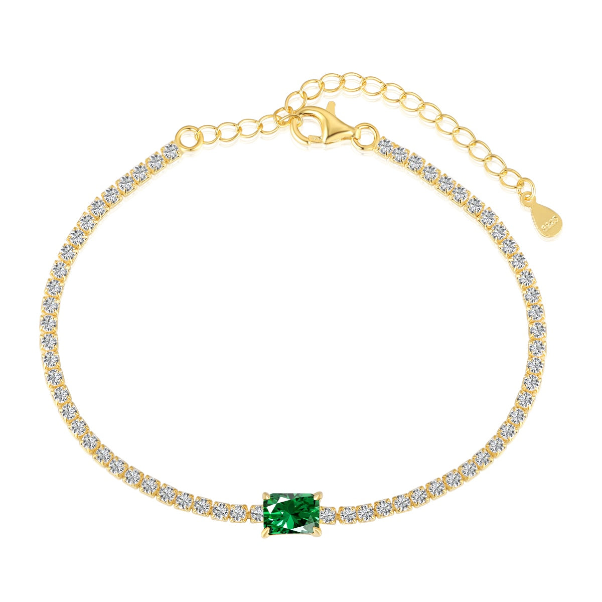 ˇStella JewelryˇUnique Emerald Cut Banquet Bracelet