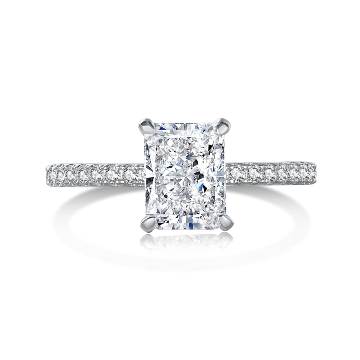 ˇStella JewelryˇDazzling Sparkling Radiant Cut Party Ring