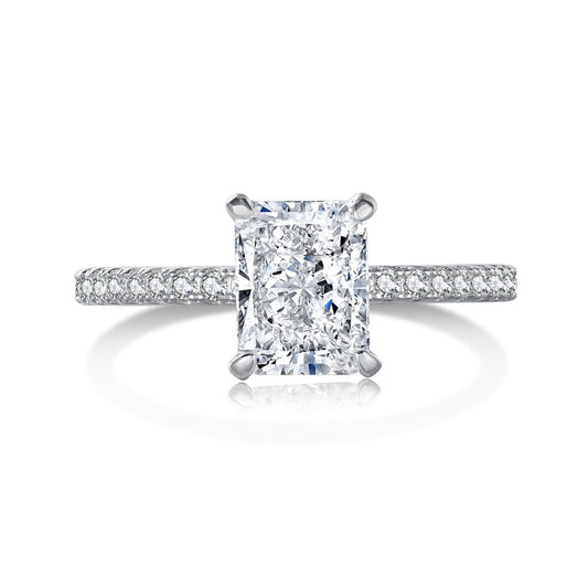 ˇStella JewelryˇDazzling Sparkling Radiant Cut Party Ring