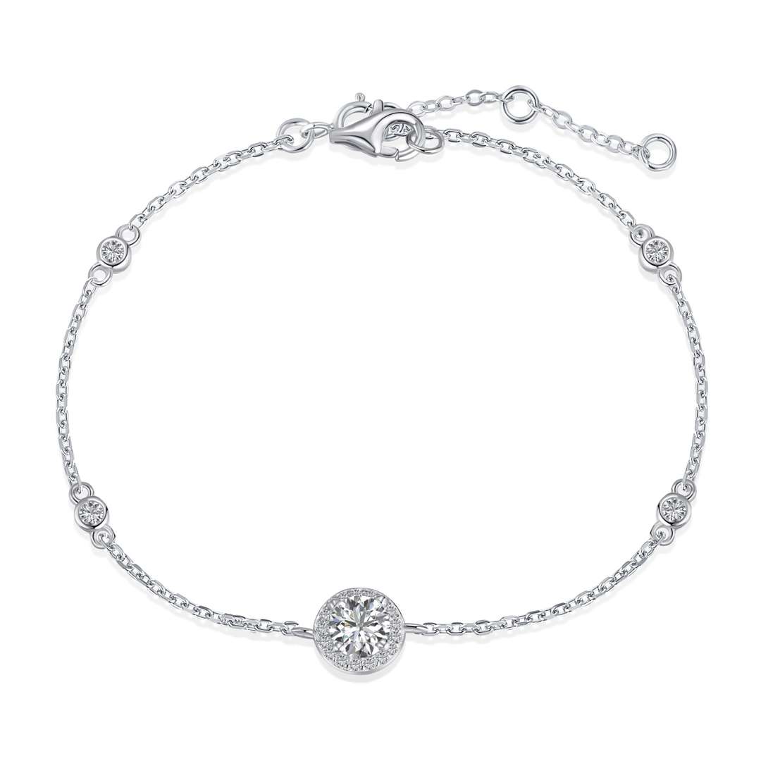 ˇStella JewelryˇDazzling Round Cut Shape Bracelet