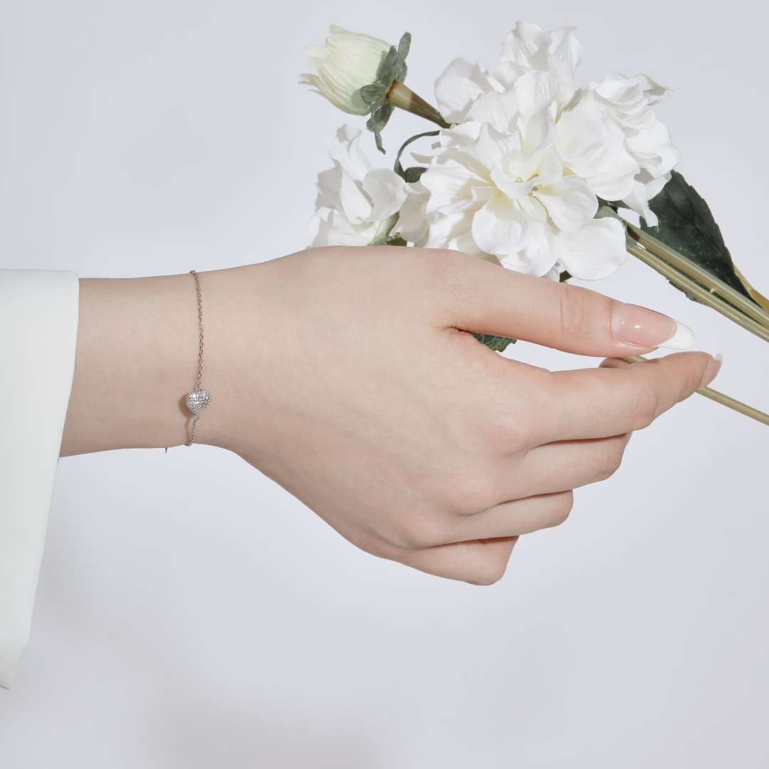 ˇStella JewelryˇHeart-Shaped Gentle and Versatile Bracelet