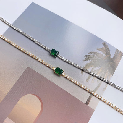ˇStella JewelryˇUnique Emerald Cut Banquet Bracelet
