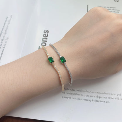 ˇStella JewelryˇUnique Emerald Cut Banquet Bracelet