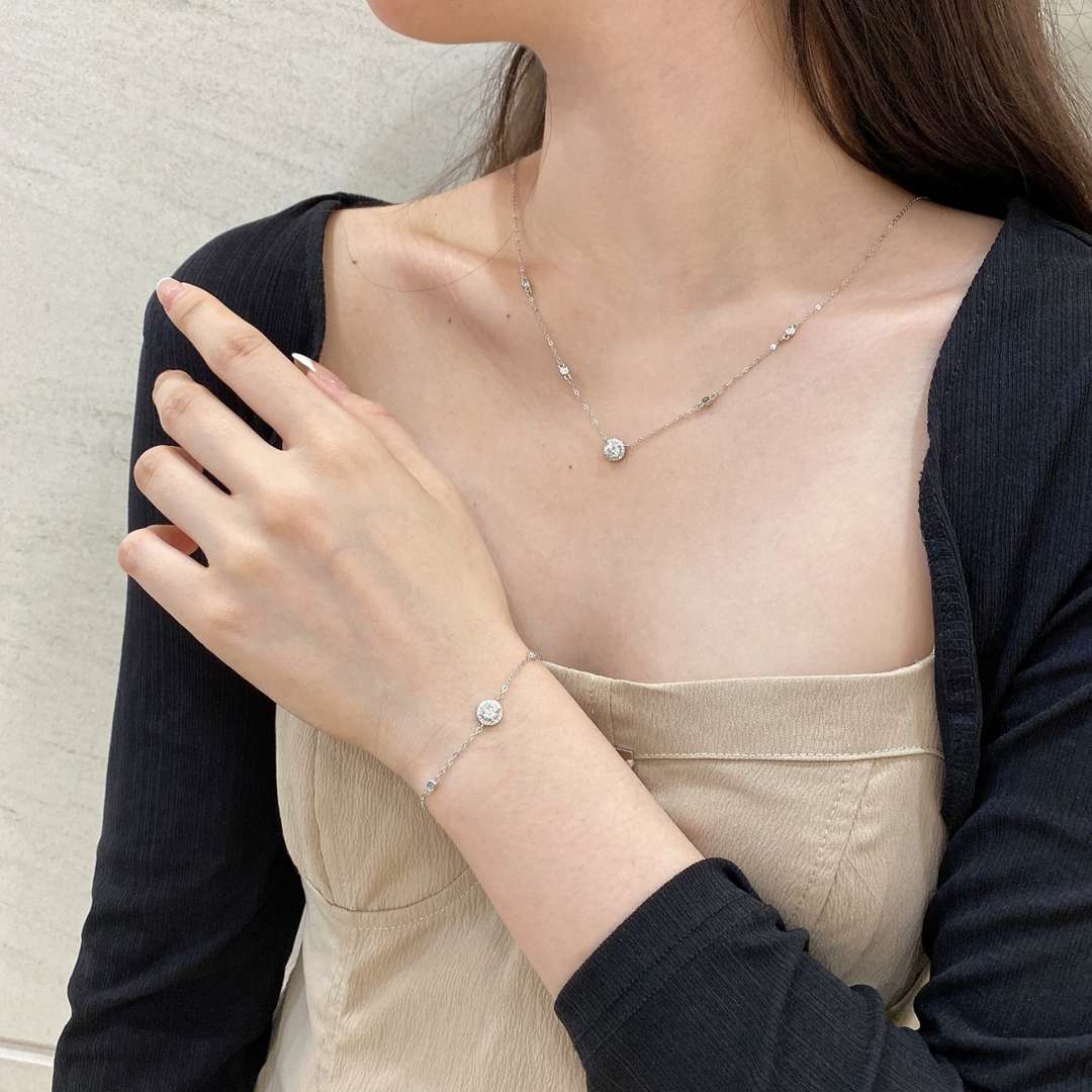 ˇStella JewelryˇDazzling Round Cut Shape Bracelet