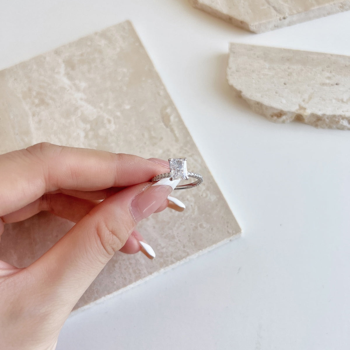 ˇStella JewelryˇDazzling Sparkling Radiant Cut Party Ring